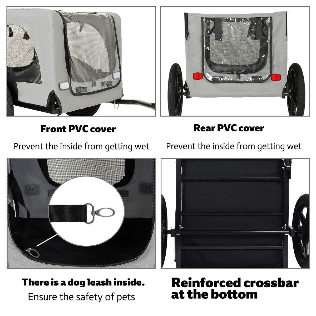 Outdoor Heavy Duty Collapsible Pet Bike Trailer, photo 4 of 27