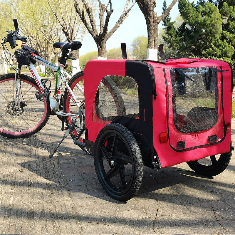 Pet Bike Trailer with Foldable Steel Frame - Small & Medium Pets, photo 14 of 21