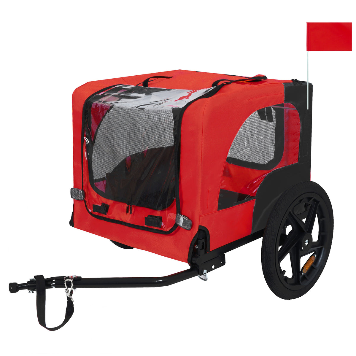 Pet Bike Trailer with Foldable Steel Frame - Small & Medium Pets, photo 2 of 21