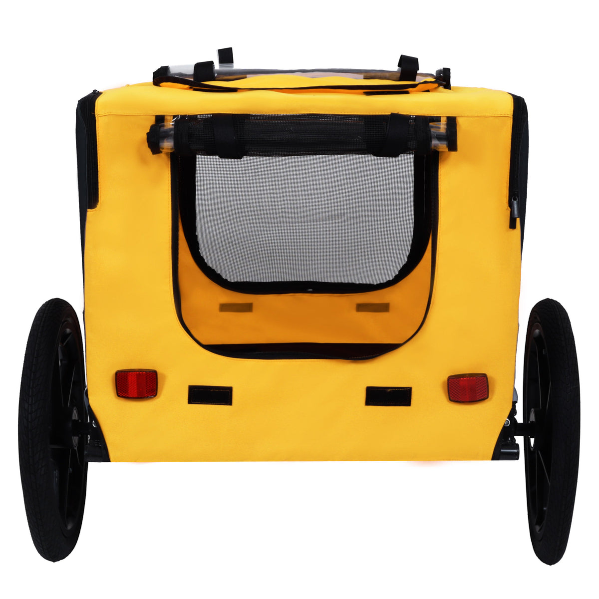 Pet Bike Trailer with Steel Frame and Foldable Design - Red, photo 11 of 20
