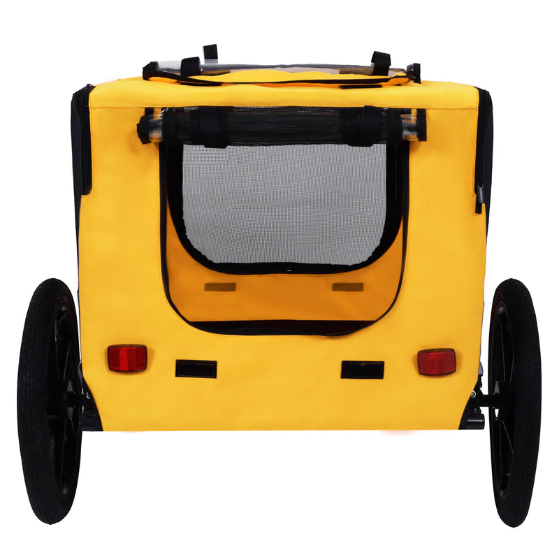 Pet Bike Trailer with Steel Frame and Foldable Design - Red, photo 11 of 20