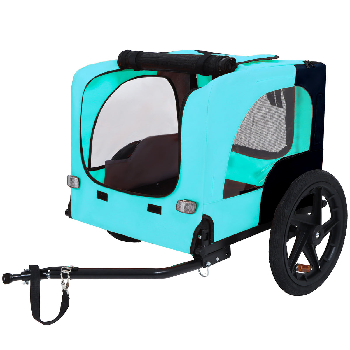 Pet Bike Trailer with Steel Frame and Waterproof Canopy - Outdoor, photo 10 of 25