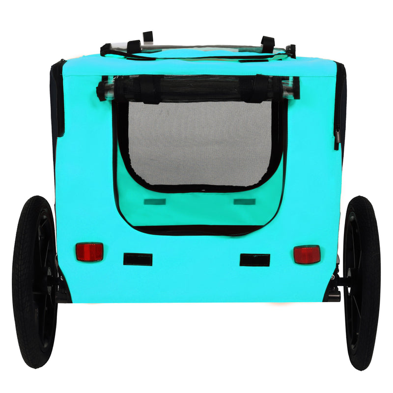 Pet Bike Trailer with Steel Frame and Waterproof Canopy - Outdoor, photo 11 of 25