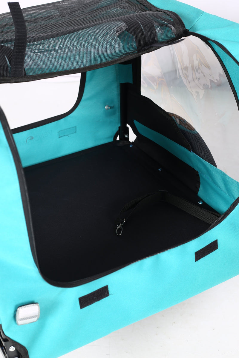 Pet Bike Trailer with Steel Frame and Waterproof Canopy - Outdoor, photo 14 of 25