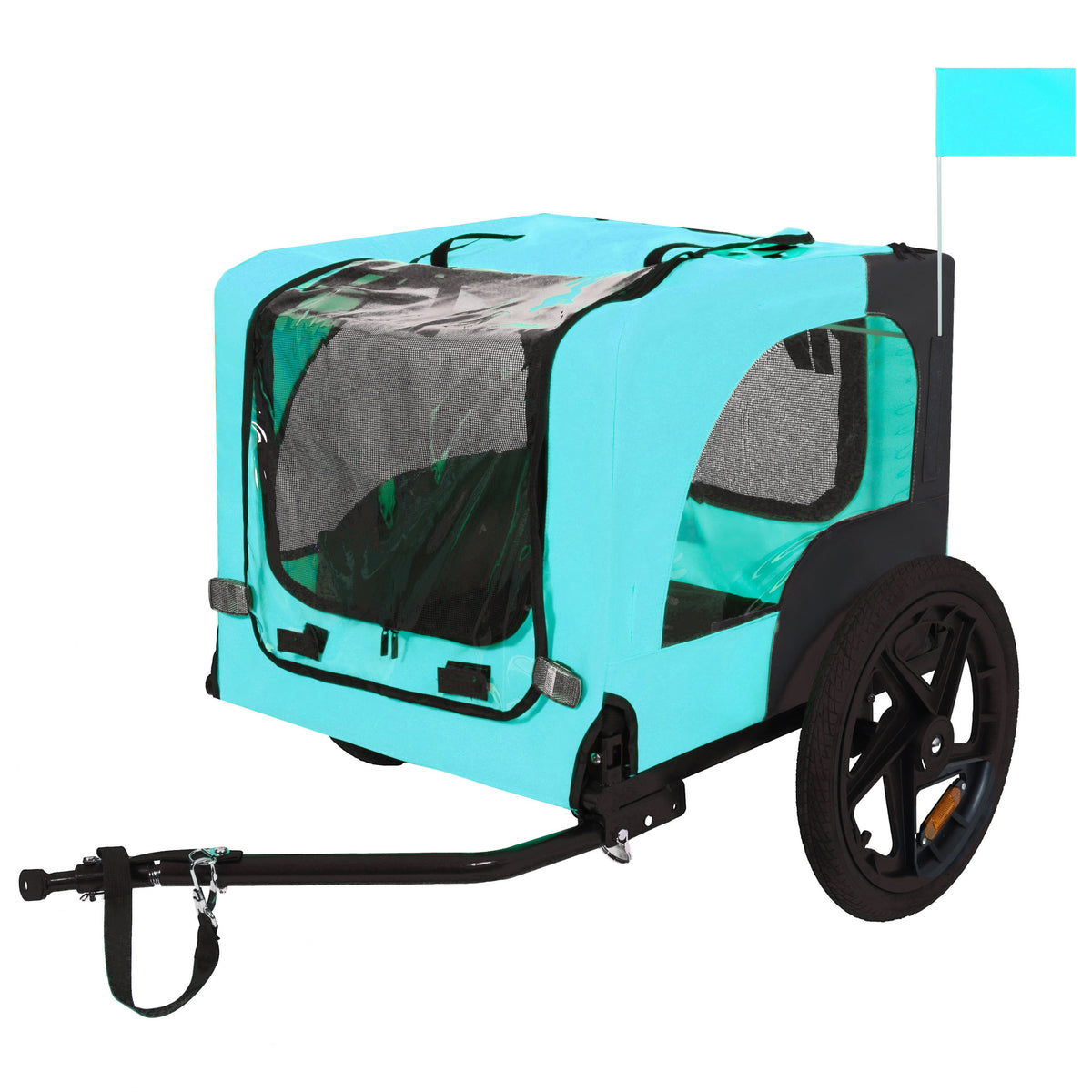 Pet Bike Trailer with Steel Frame and Waterproof Canopy - Outdoor, photo 2 of 25