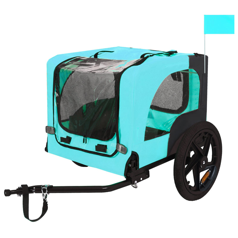 Pet Bike Trailer with Steel Frame and Waterproof Canopy - Outdoor, photo 2 of 25