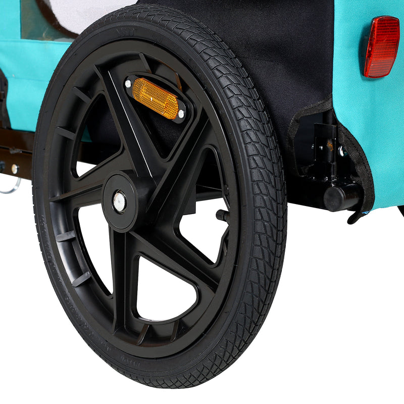 Pet Bike Trailer with Steel Frame and Waterproof Canopy - Outdoor, photo 20 of 25