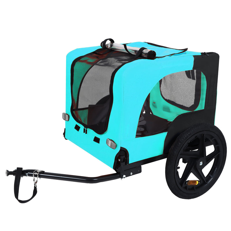 Pet Bike Trailer with Steel Frame and Waterproof Canopy - Outdoor, photo 8 of 25