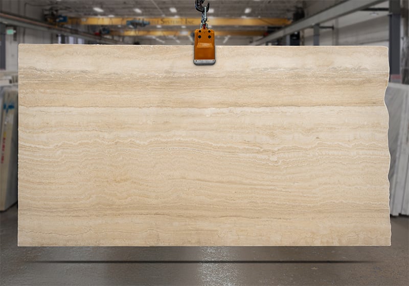 Travertino Classico Honed Travertine Slab Random batch 51465-1-11