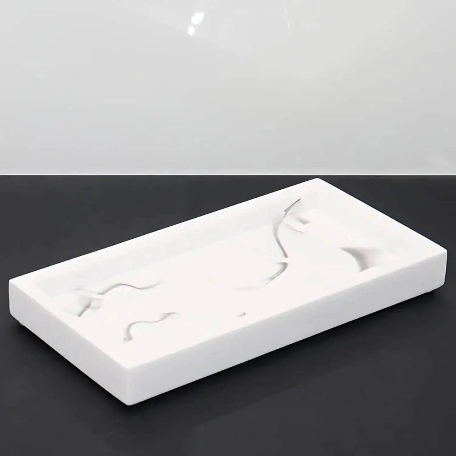 Tray - Bathroom Organizer White Small by House Of Avana