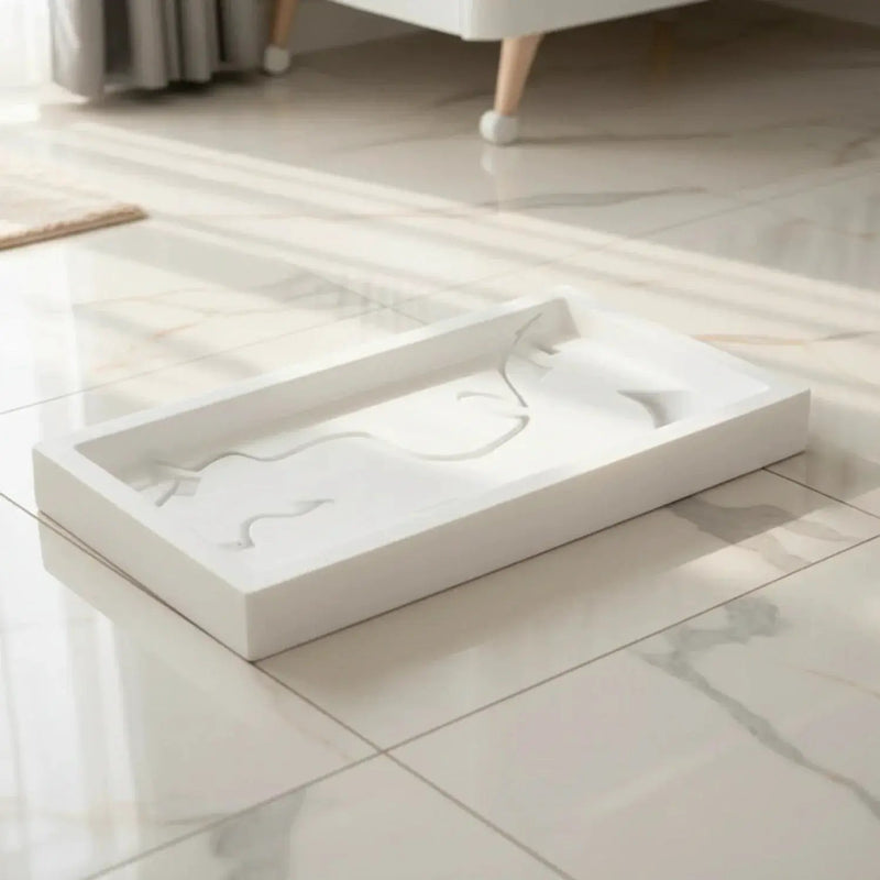 Tray - Bathroom Organizer White Small by House Of Avana