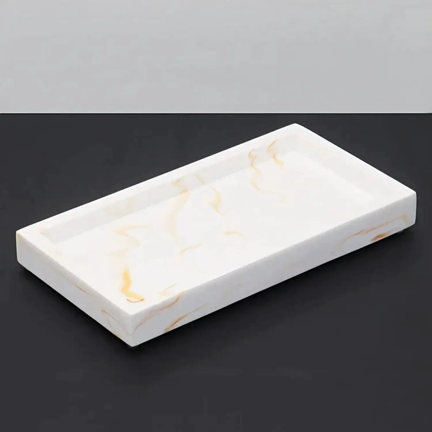 Tray - Bathroom Organizer White Small by House Of Avana