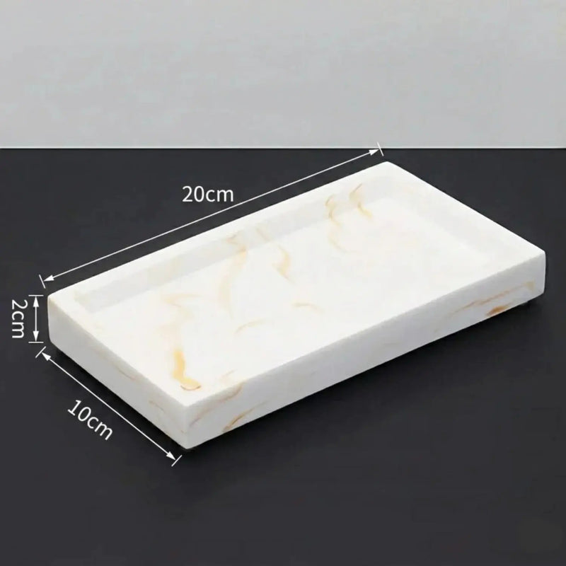 Tray - Bathroom Organizer White Small by House Of Avana