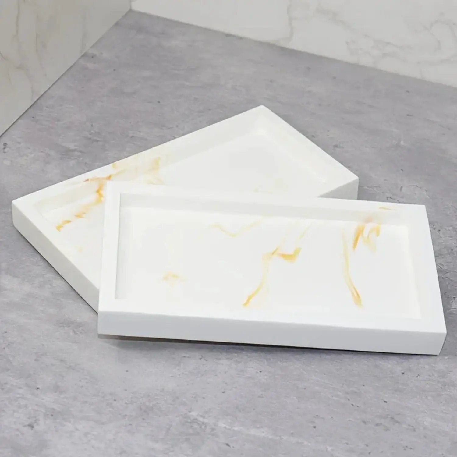 Tray - Bathroom Organizer White Small by House Of Avana