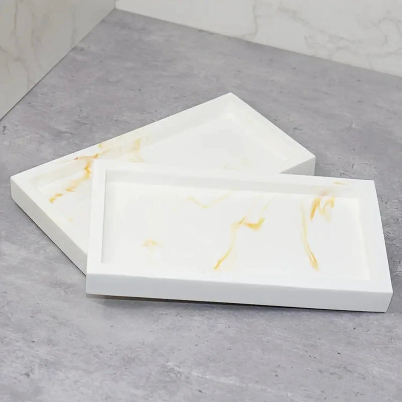 Tray - Bathroom Organizer White Small by House Of Avana