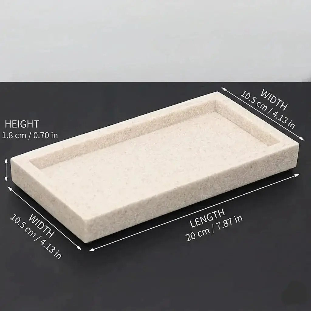 Tray - Bathroom Organizer White Small by House Of Avana