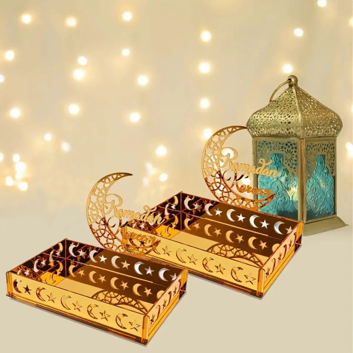 Tray - Decorative Acrylic Moon Star by House Of Avana