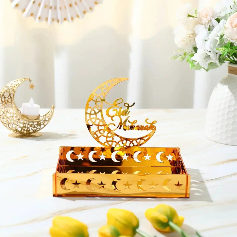Tray - Decorative Acrylic Moon Star by House Of Avana