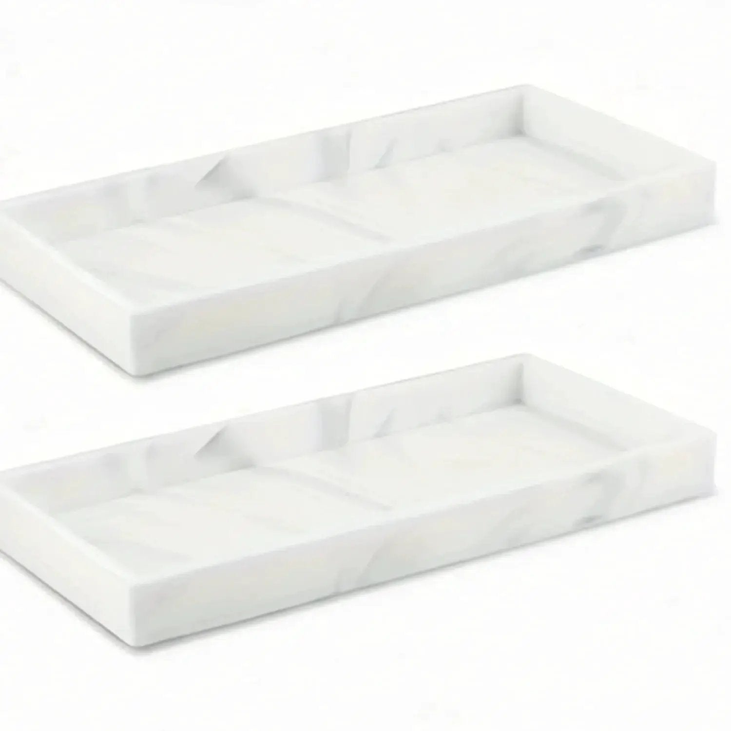 Tray - Decorative White Gold by House Of Avana