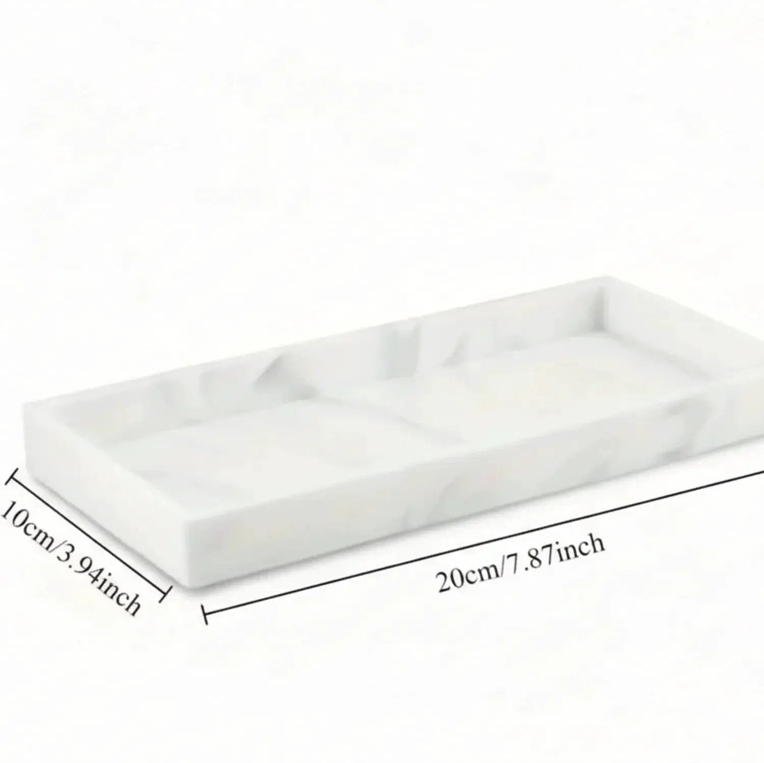 Tray - Decorative White Gold by House Of Avana