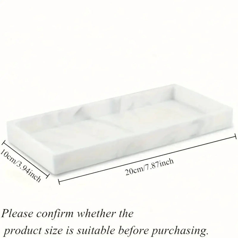 Tray - Decorative White Gold by House Of Avana