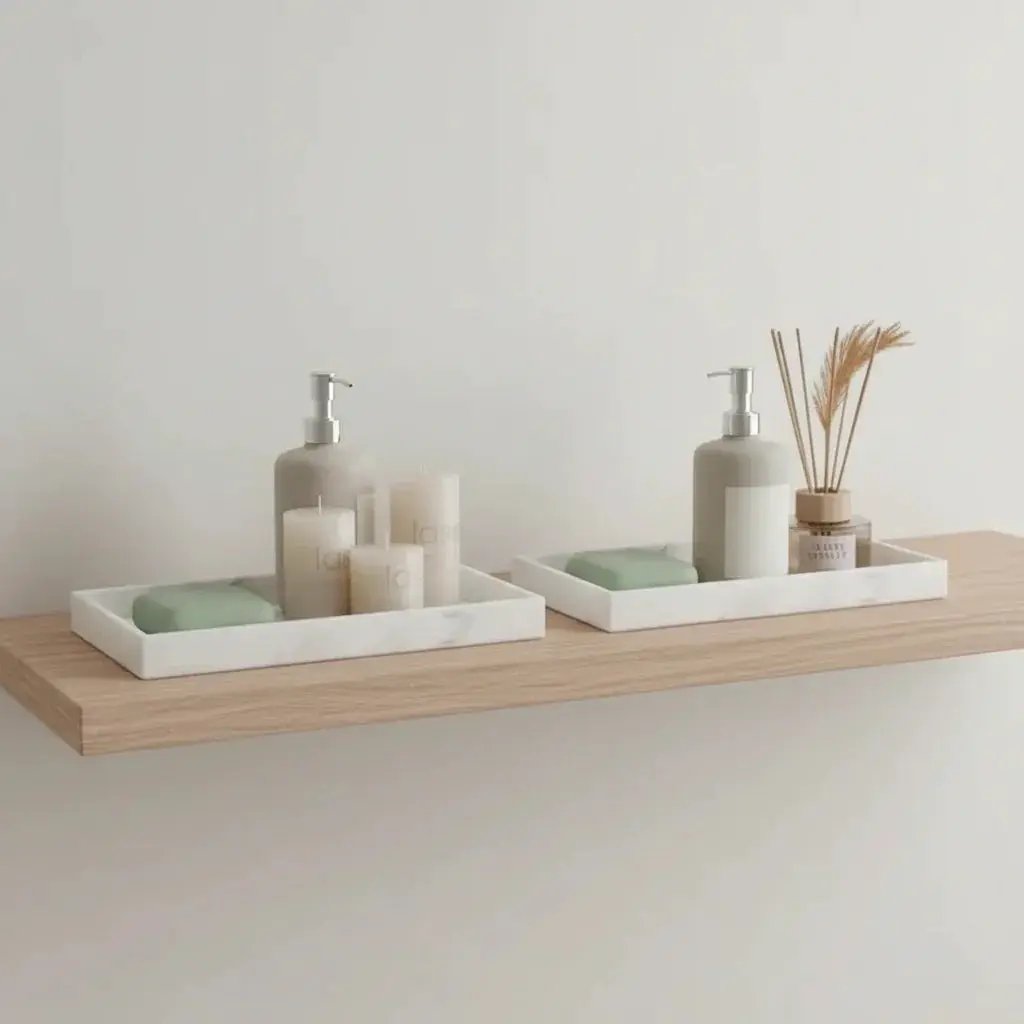 Tray - Decorative White Gold by House Of Avana