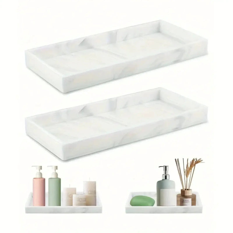 Tray - Decorative White Gold by House Of Avana