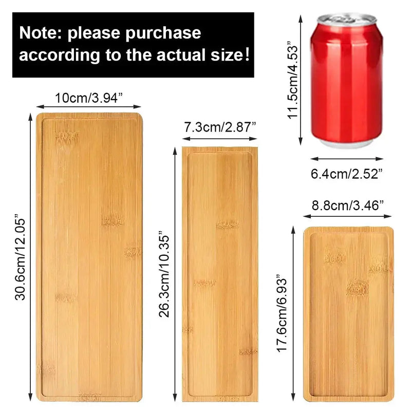 Tray - Natural Wooden Organizer by House Of Avana