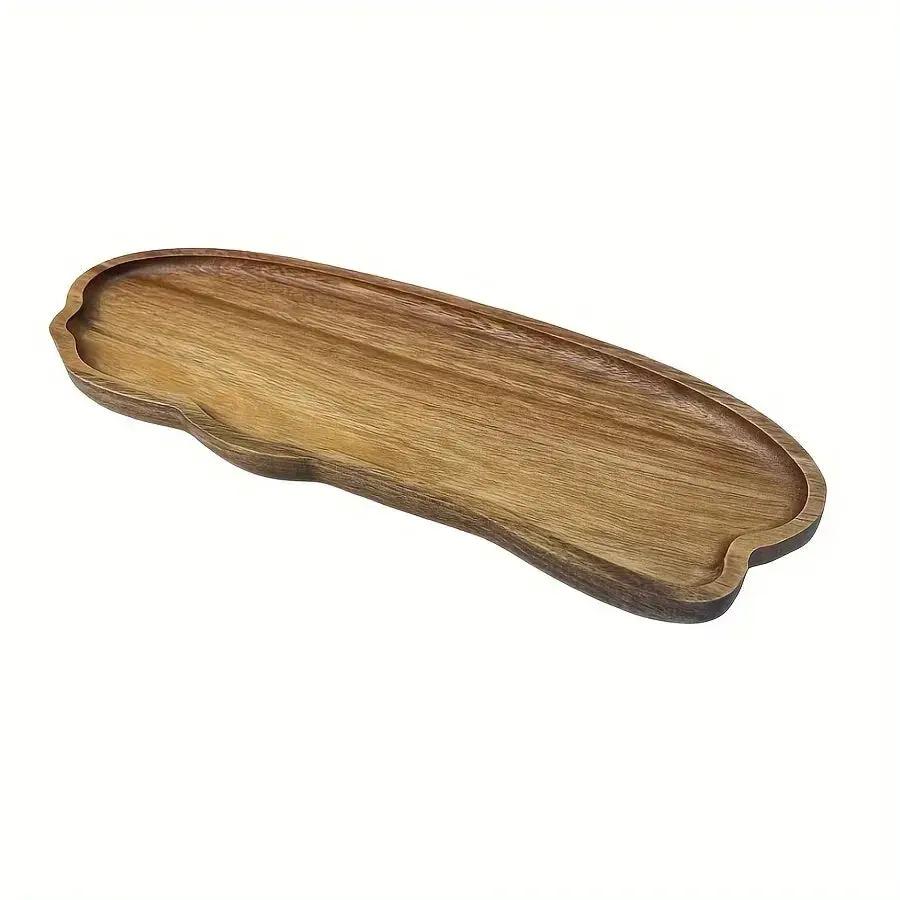 Tray - Oval Acacia Wood by House Of Avana