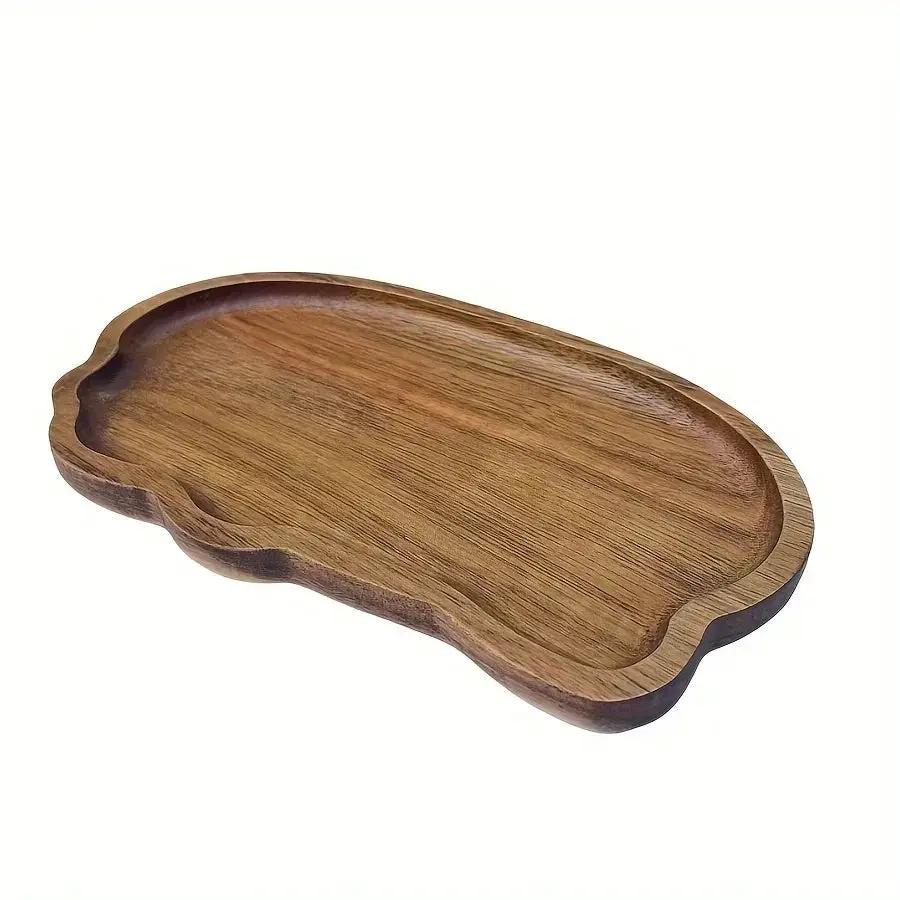 Tray - Oval Acacia Wood by House Of Avana