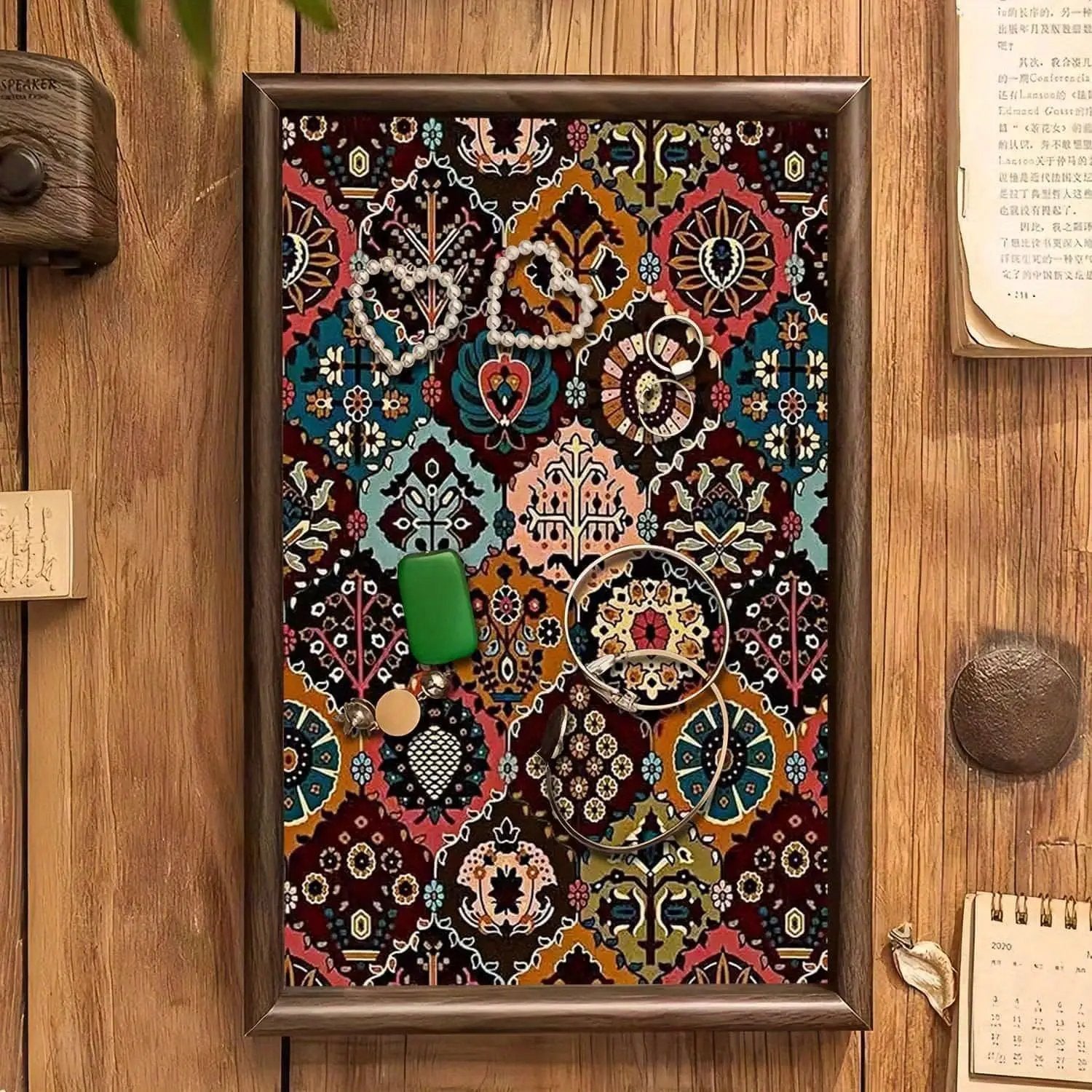 Tray - Vintage Wooden Square by House Of Avana