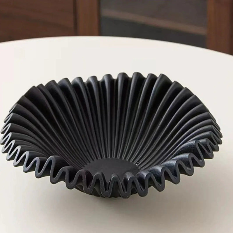 Tray - Wave Black Glass 2-Layer by House Of Avana