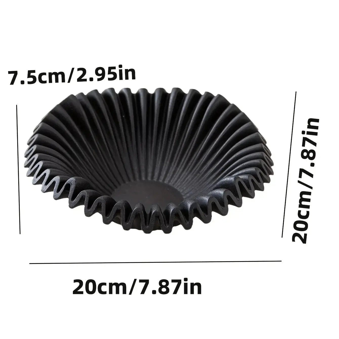 Tray - Wave Black Glass 2-Layer by House Of Avana