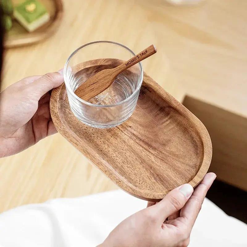 Tray - Wooden Acacia Wood by House Of Avana