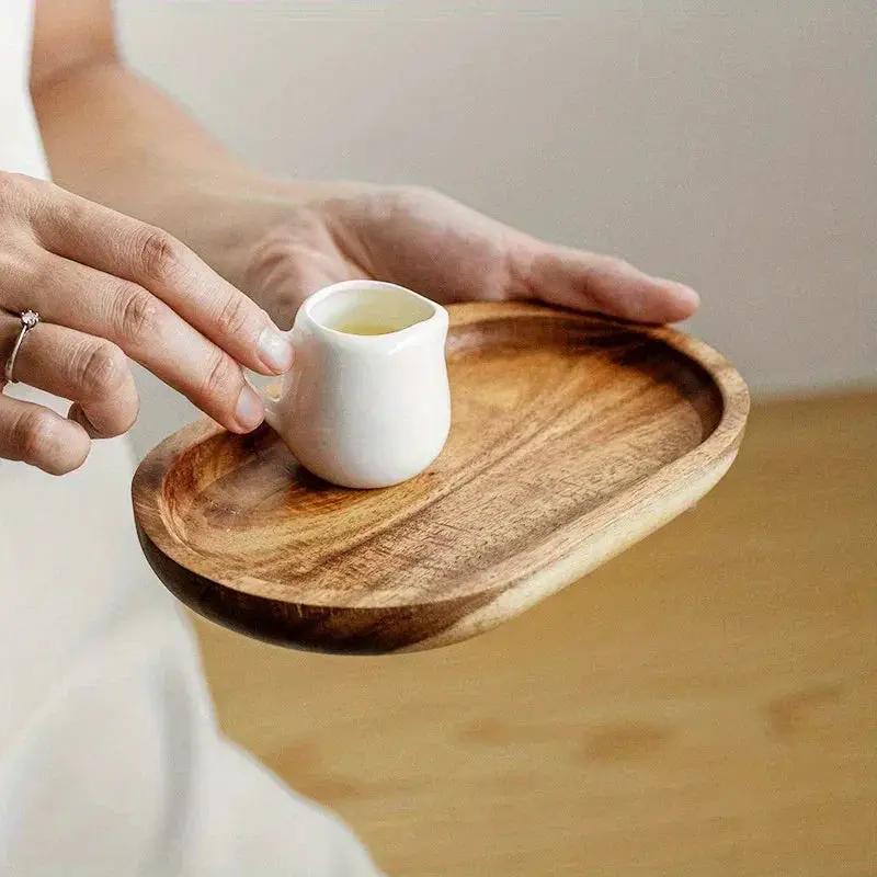 Tray - Wooden Acacia Wood by House Of Avana