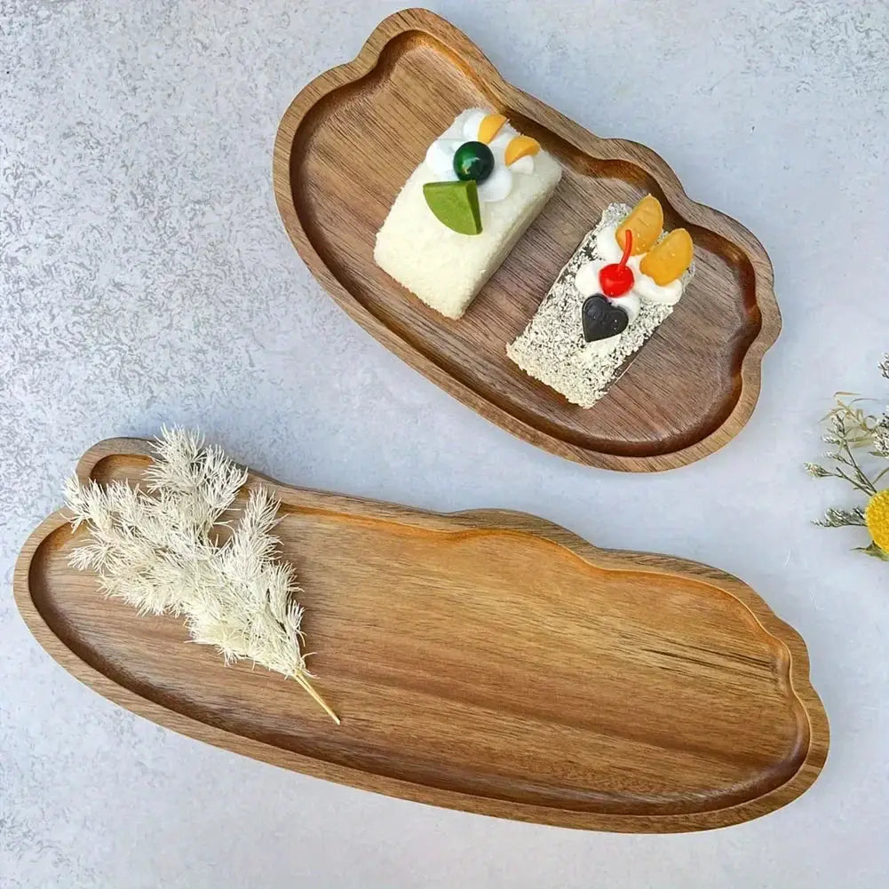 Tray - Wooden Decorative Round by House Of Avana