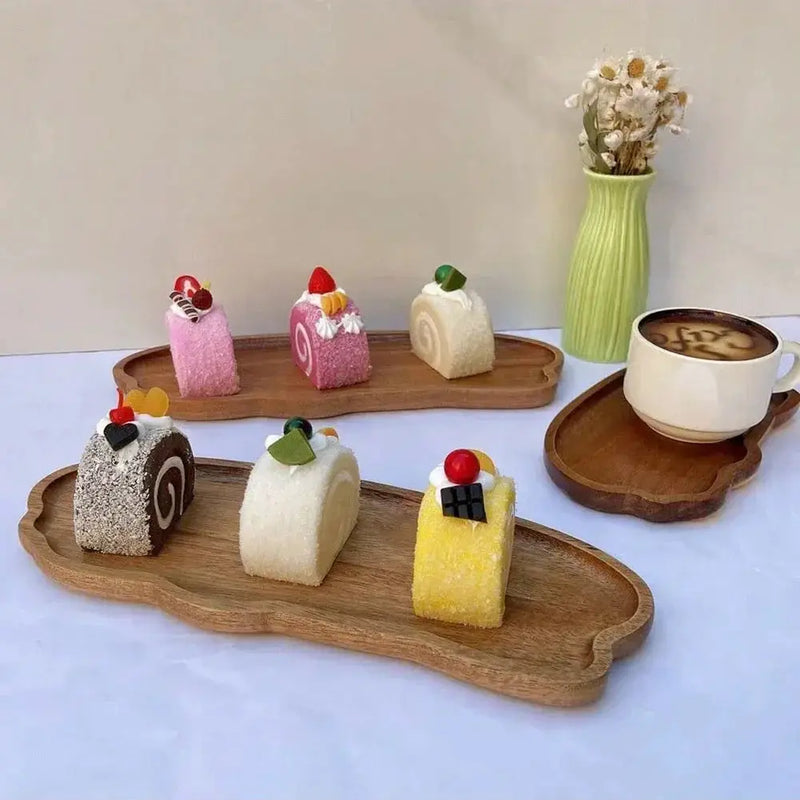 Tray - Wooden Decorative Round by House Of Avana