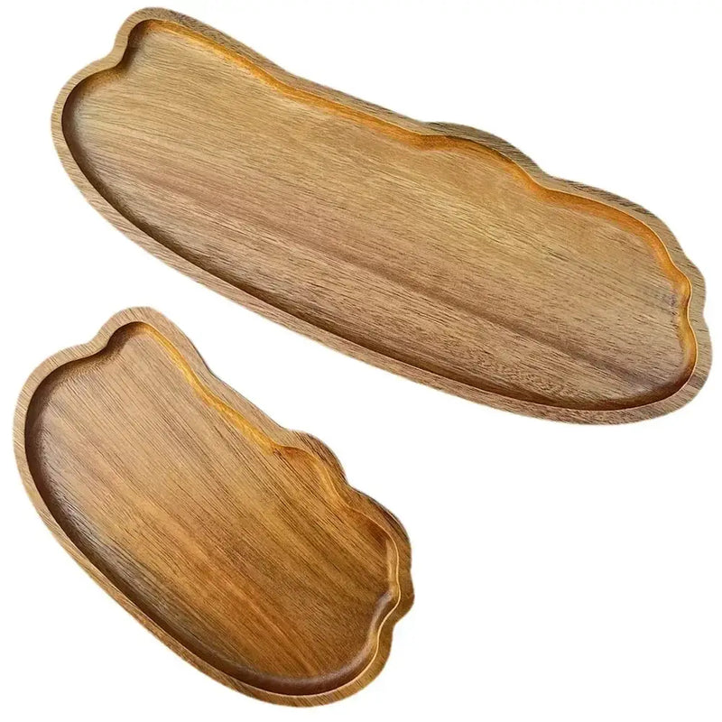 Tray - Wooden Decorative Round by House Of Avana