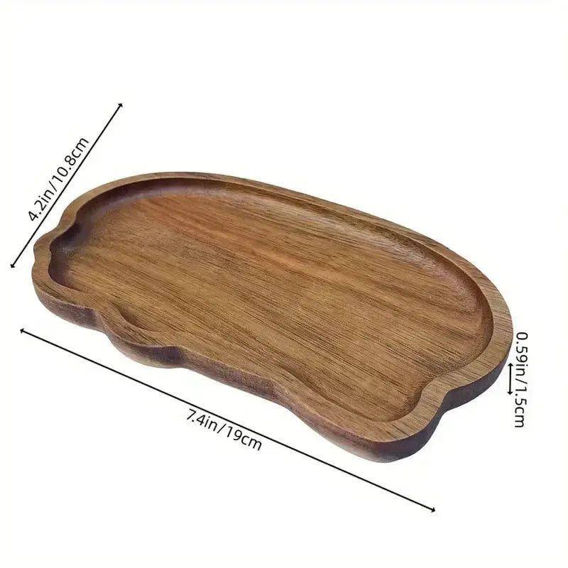 Tray - Wooden Decorative Round by House Of Avana