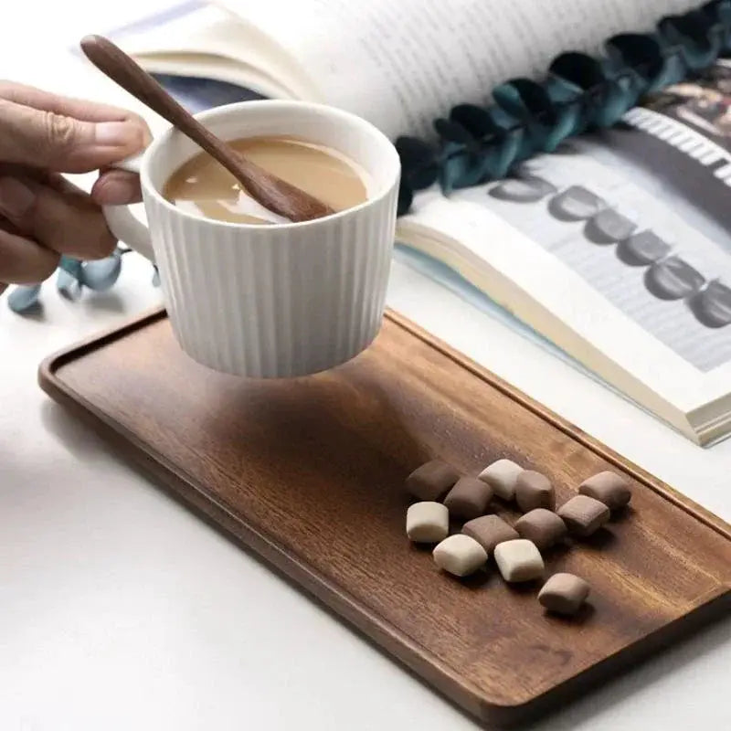 Tray - Wooden Rectangular by House Of Avana