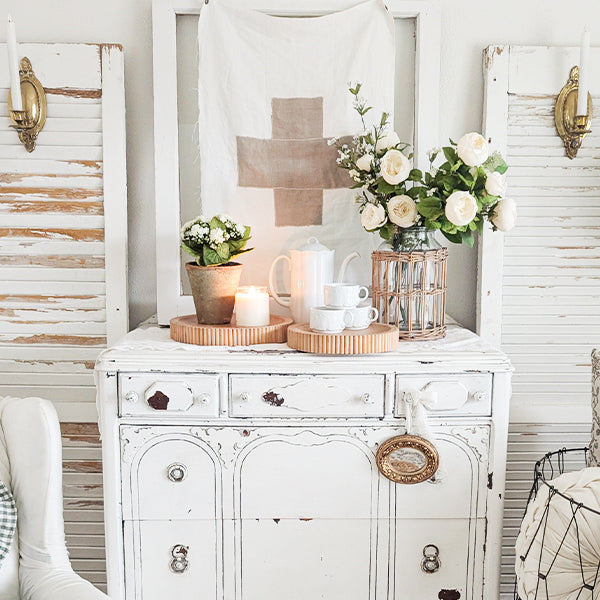 Fluted Wooden Display Trays, Set of Two by Decor Steals