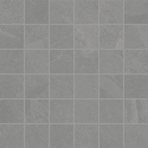 Trek Silver Mosaic A Slate Look Porcelain Mosaics 12x12