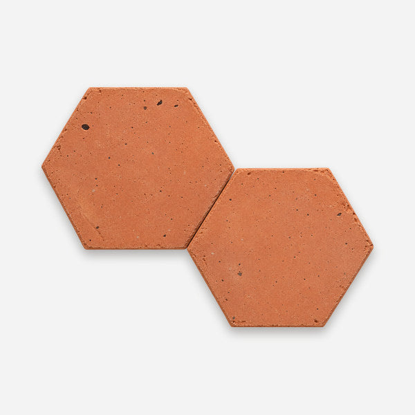 Hexagono Natural hexagon terracotta tile 6x6