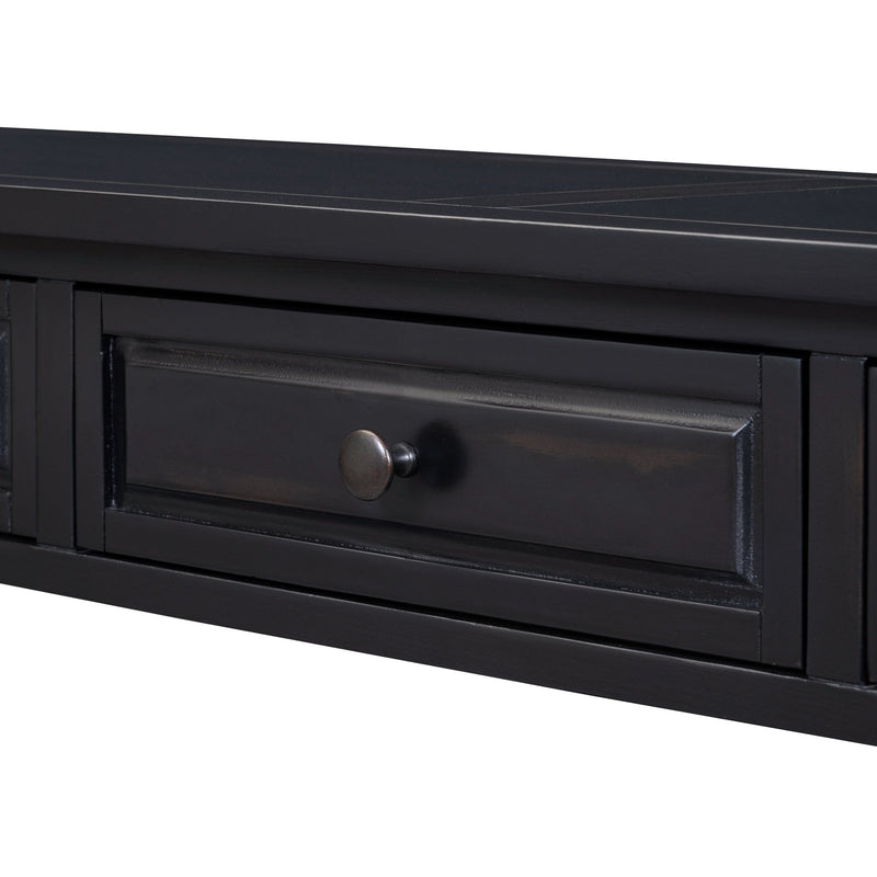 63" Console Table with Drawers and Shelf - Espresso, photo 21 of 22