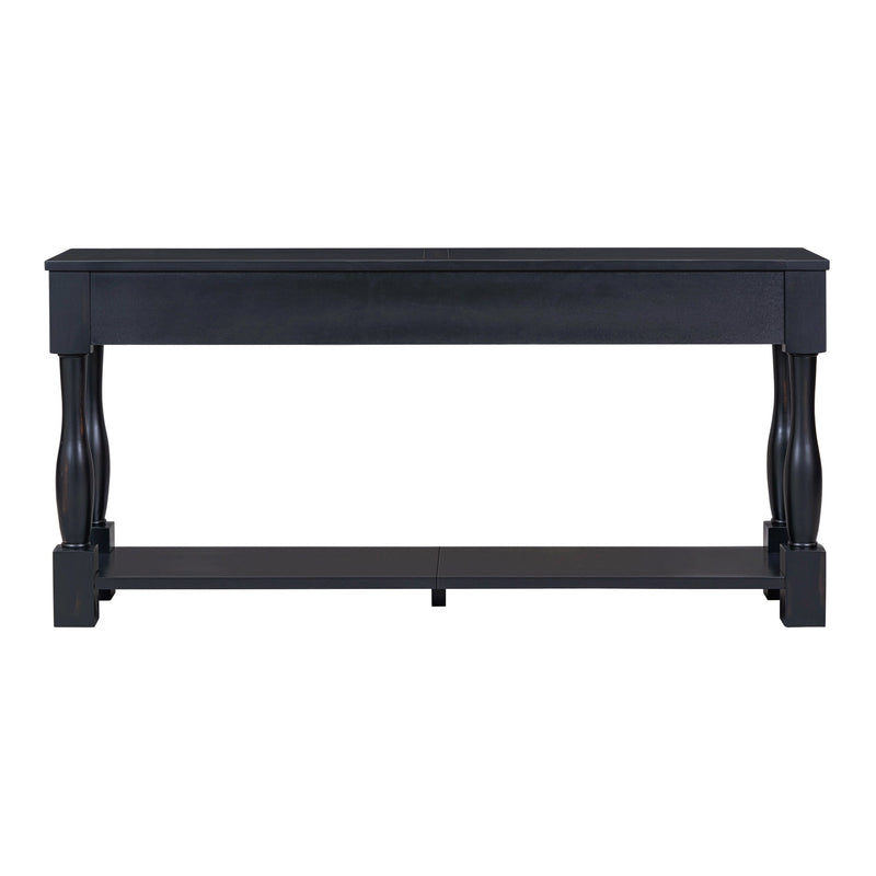 63" Console Table with Drawers and Shelf - Espresso, photo 22 of 22