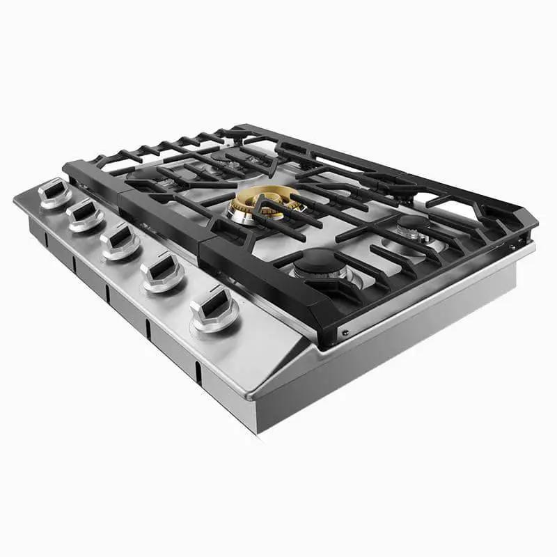 30"/36" Stainless Steel Tri-Ring Gas Cooktop Series | GLS30501 / GLS36502 by FOTILE