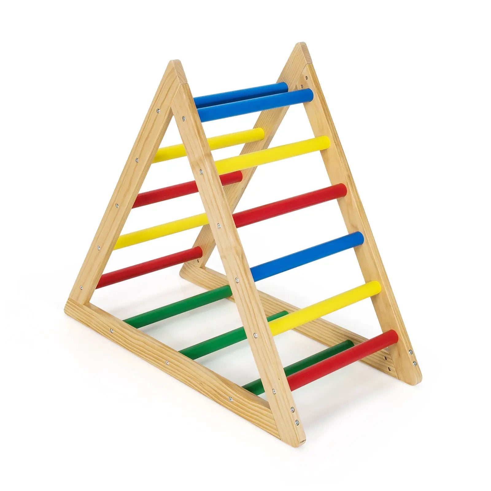Climbing Triangle Ladder with 3 Levels for Kids-Multicolor by DirectDeals