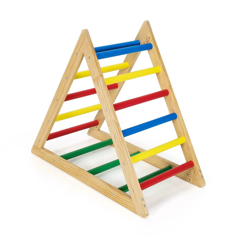 Climbing Triangle Ladder with 3 Levels for Kids-Multicolor by DirectDeals