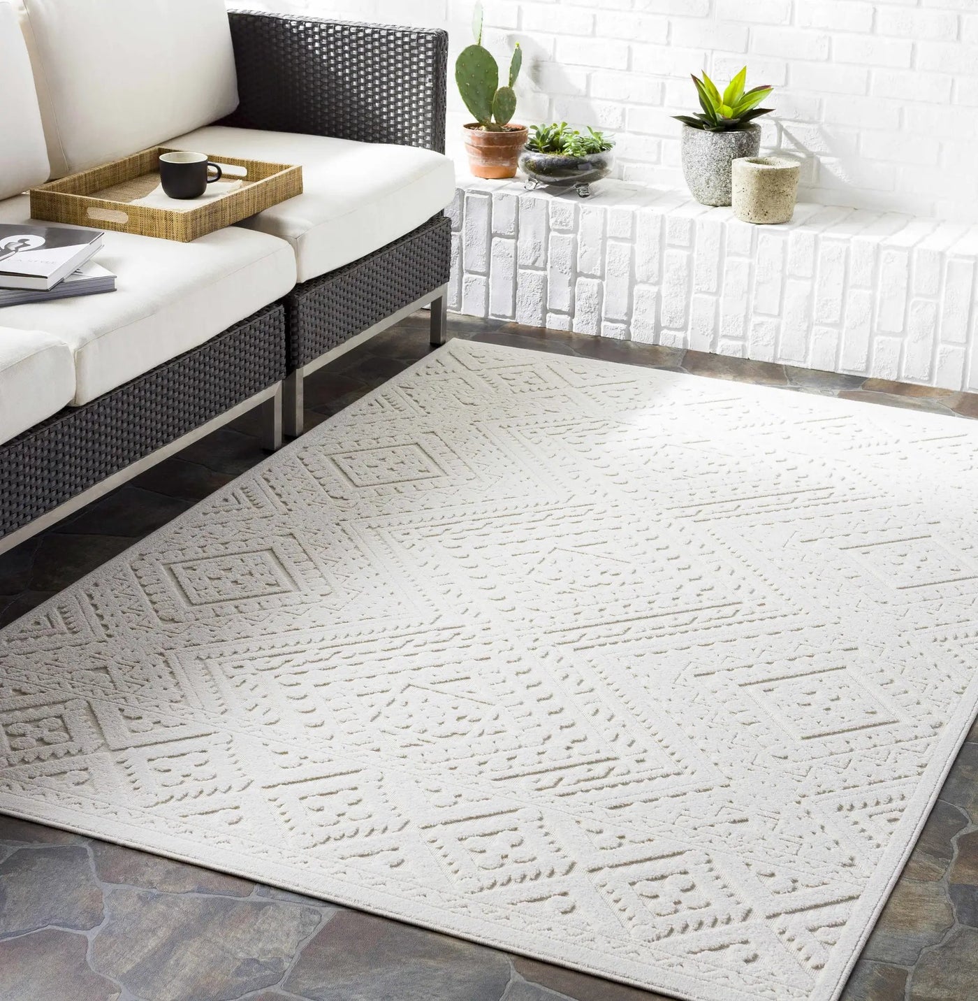 Trigg 3D Outdoor Area Rug by Boutique Rugs