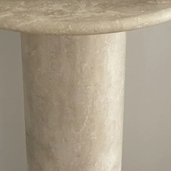 Troia Light Travertine Designer Console Filled and Honed (W)15" (L)48" (H)36" by GobekDesign
